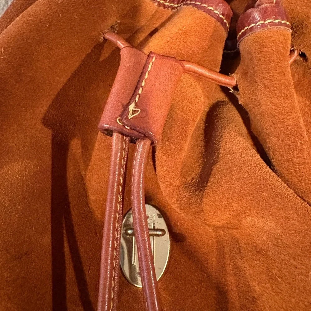 🌳VINTAGE RARE Eddie Bauer Suede & Leather Backpack